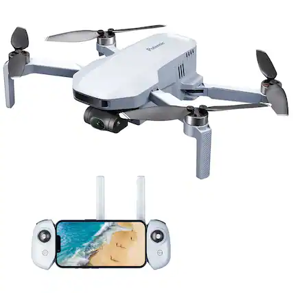 Front. Potensic - Potensic ATOM GPS Drone with 4K 3-Axis Gimbal Camera - White.