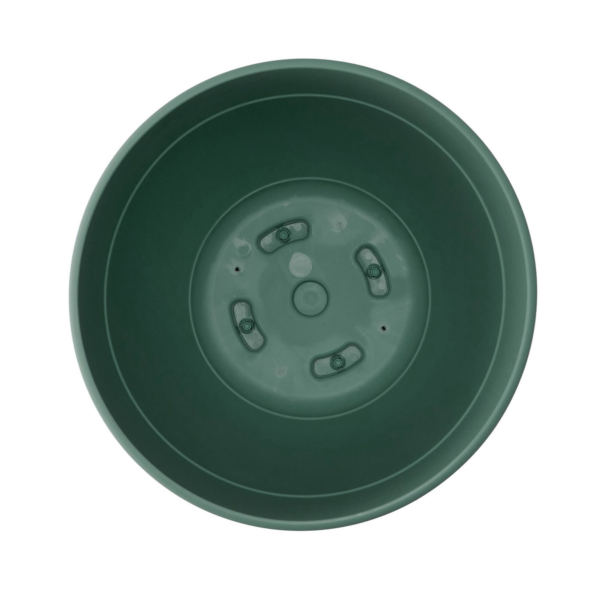 Alt View 1. Bloem - Turtle Green 16" - Dayton Pot Planter.