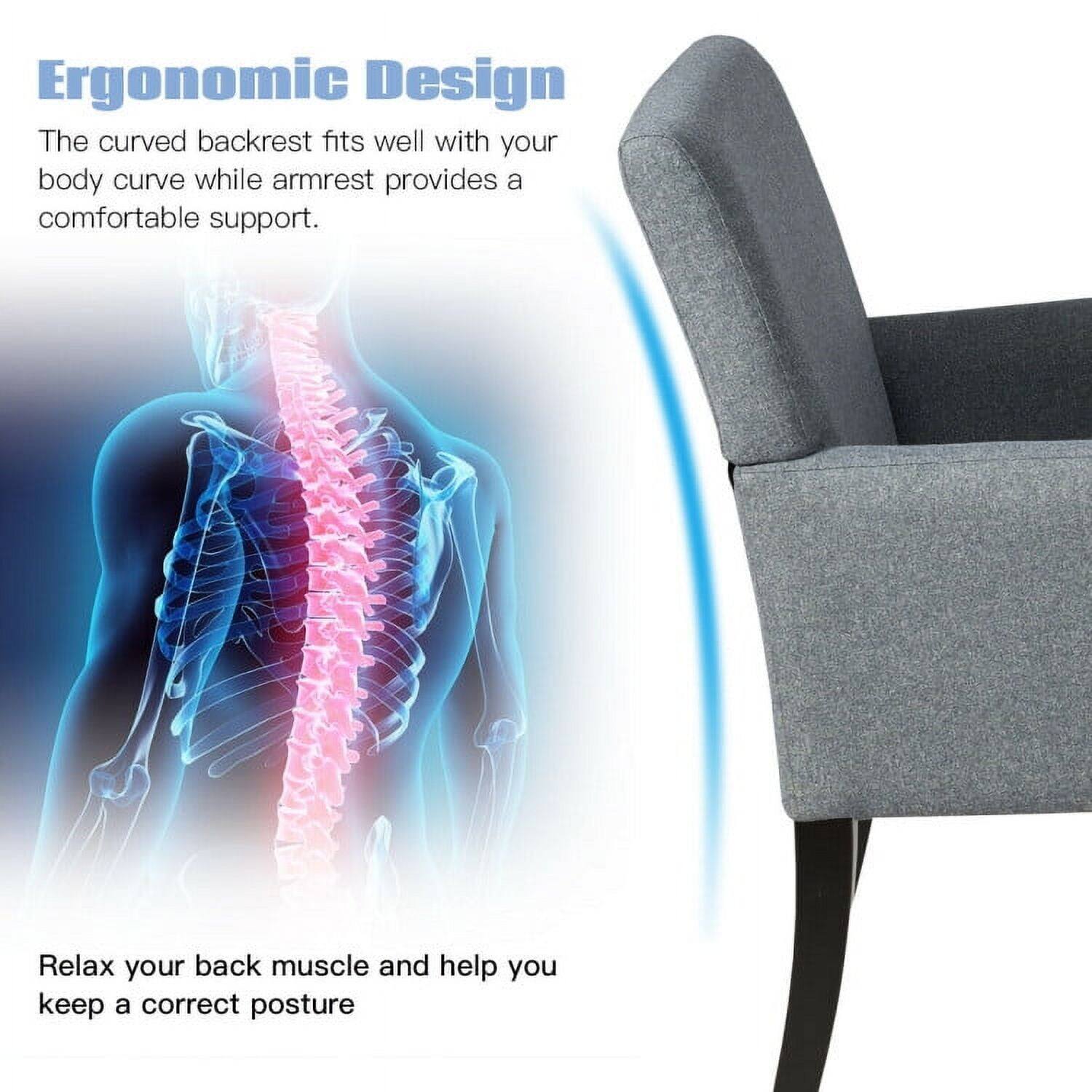 Ergonomic Design

The curved backrest fits well with your body curve while armrest provides a comfortable support.

Relax your back muscle and help you keep a correct posture