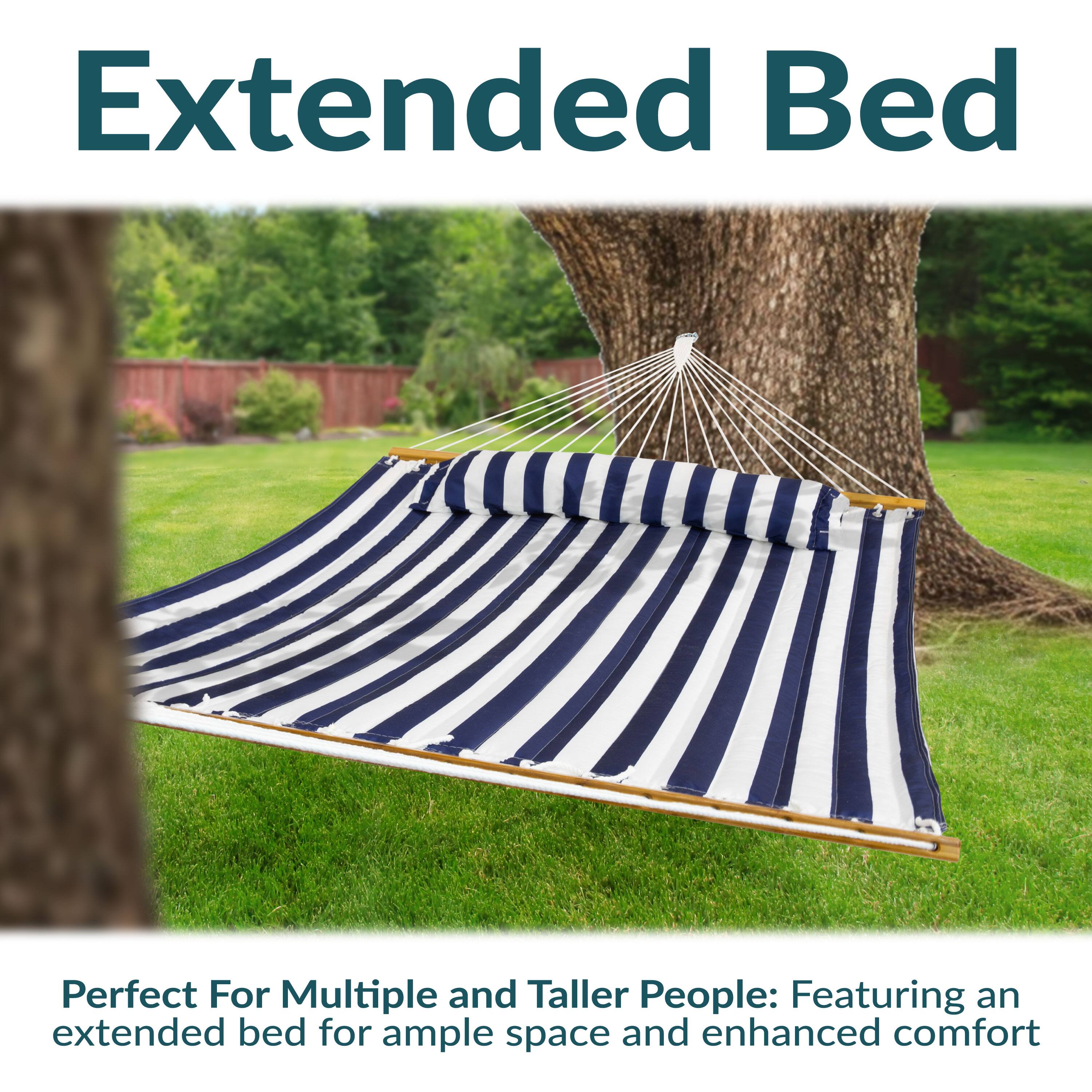 Extended Bed

Perfect For Multiple and Taller People: Featuring an extended bed for ample space and enhanced comfort