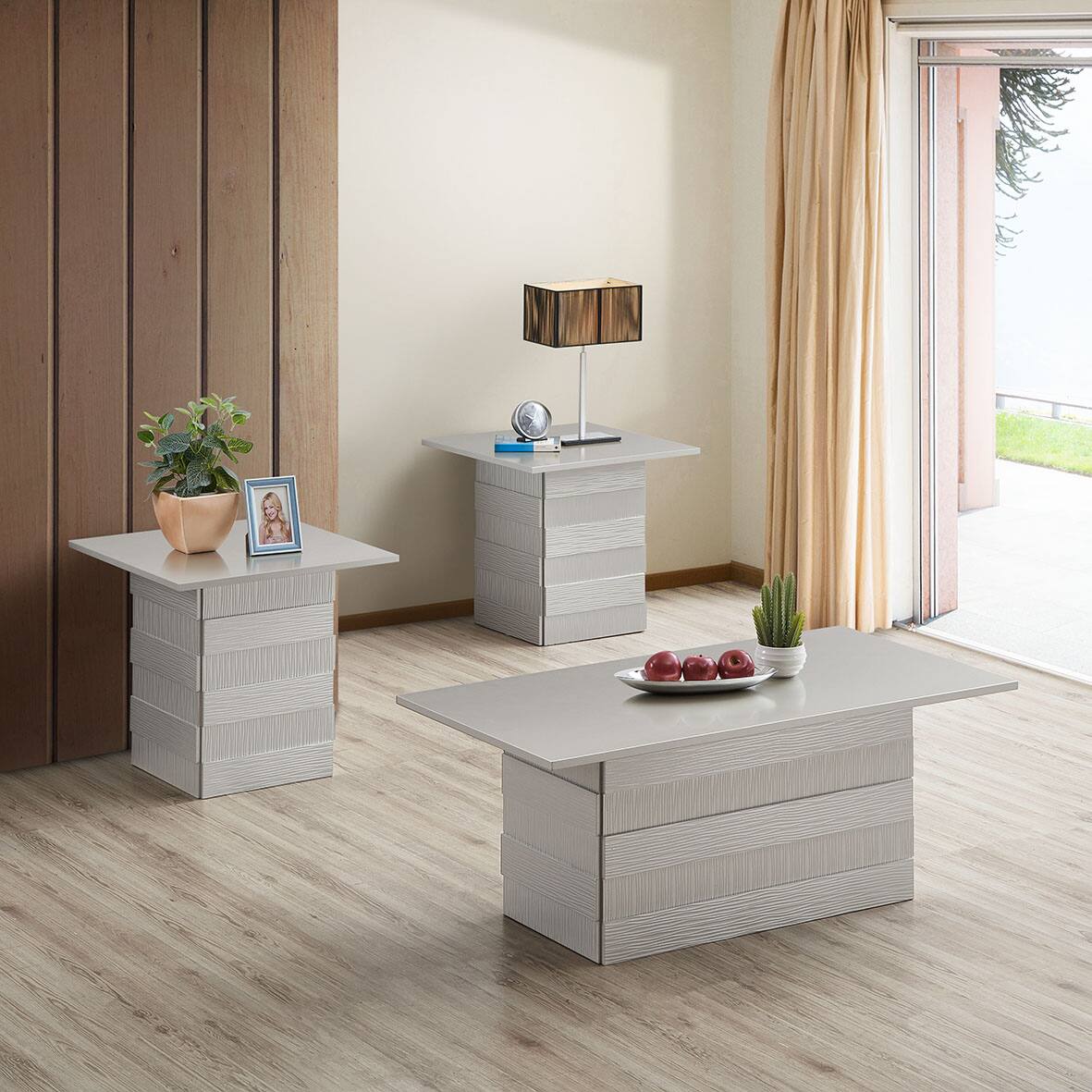 Kings Brand Furniture Madison Modern Pedestal Base Wood End Table ...