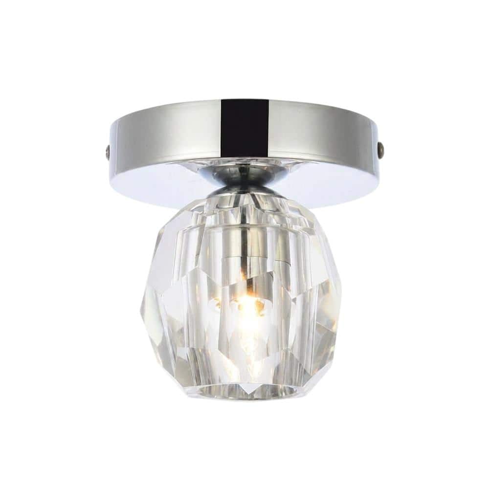 Elegant Lighting - Eren 1 light flush mount - Chrome