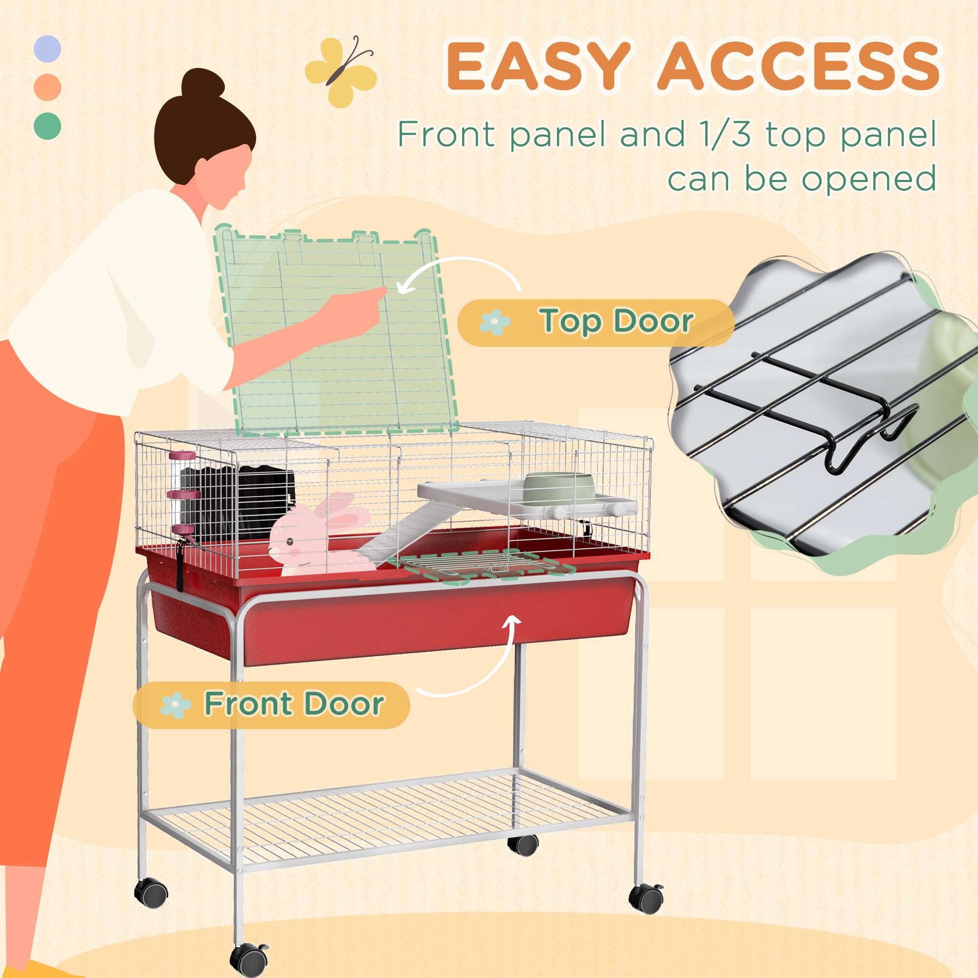 EASY ACCESS  
Front panel and 1/3 top panel can be opened  

Top Door  
Front Door