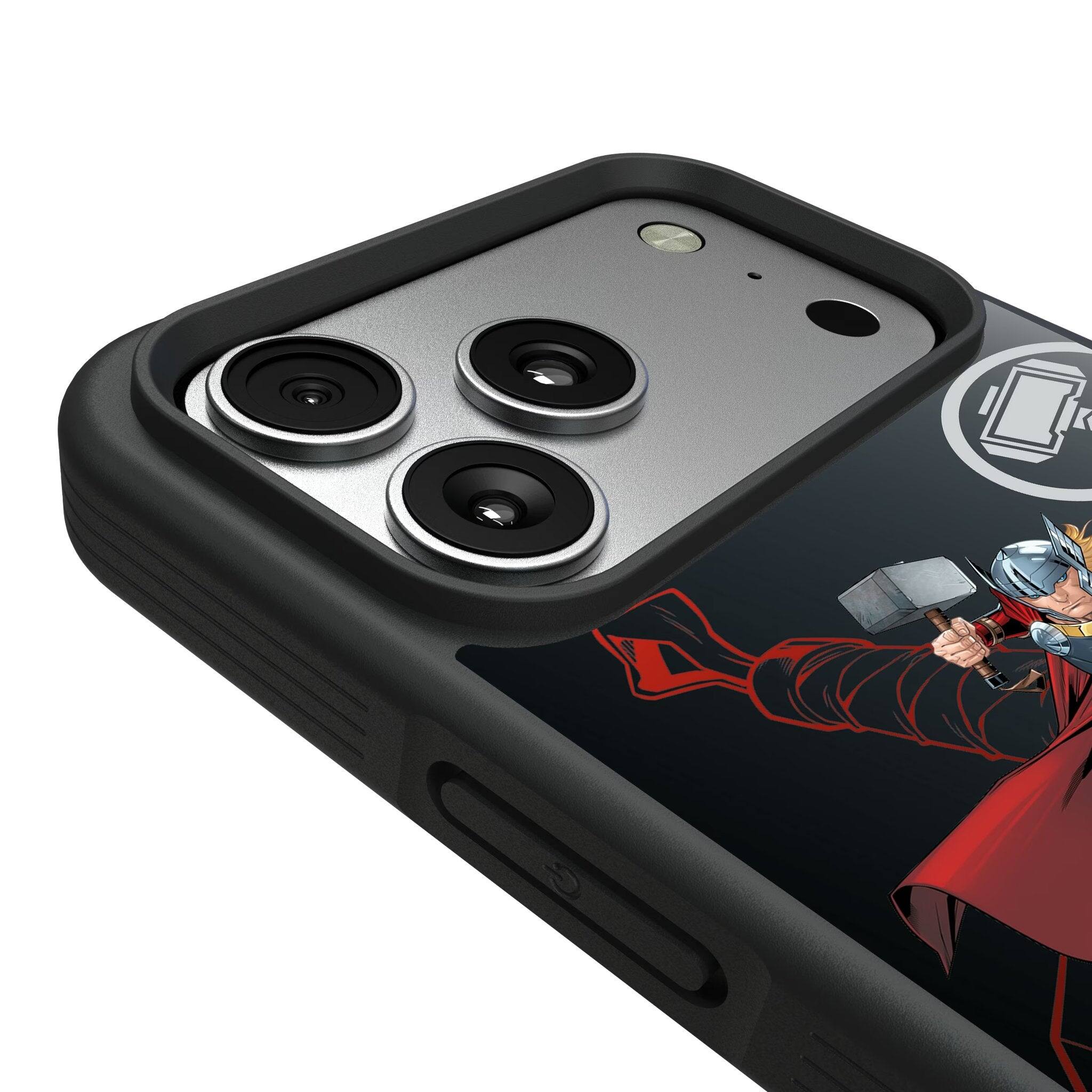 Left. Keyscaper - Marvel MechLine Bump Phone Case - Apple iPhone 17 Pro Max - Thor.