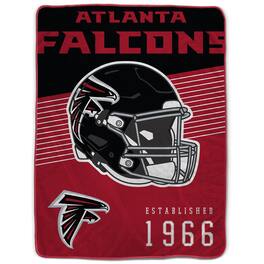 Pegasus - Atlanta Falcons 60" x 80" Helmet Stripes Royal Plush Blanket - Multicolor