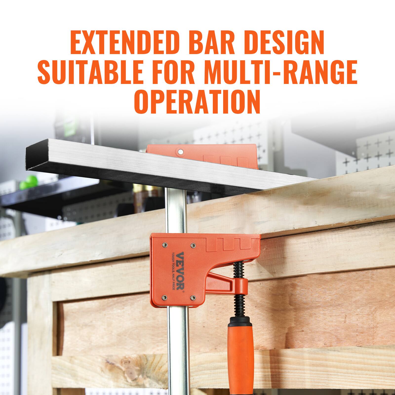 EXTENDED BAR DESIGN  
SUITABLE FOR MULTI-RANGE OPERATION