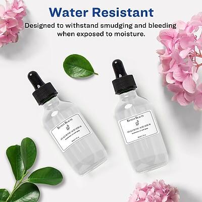 Water Resistant  
Designed to withstand smudging and bleeding when exposed to moisture.