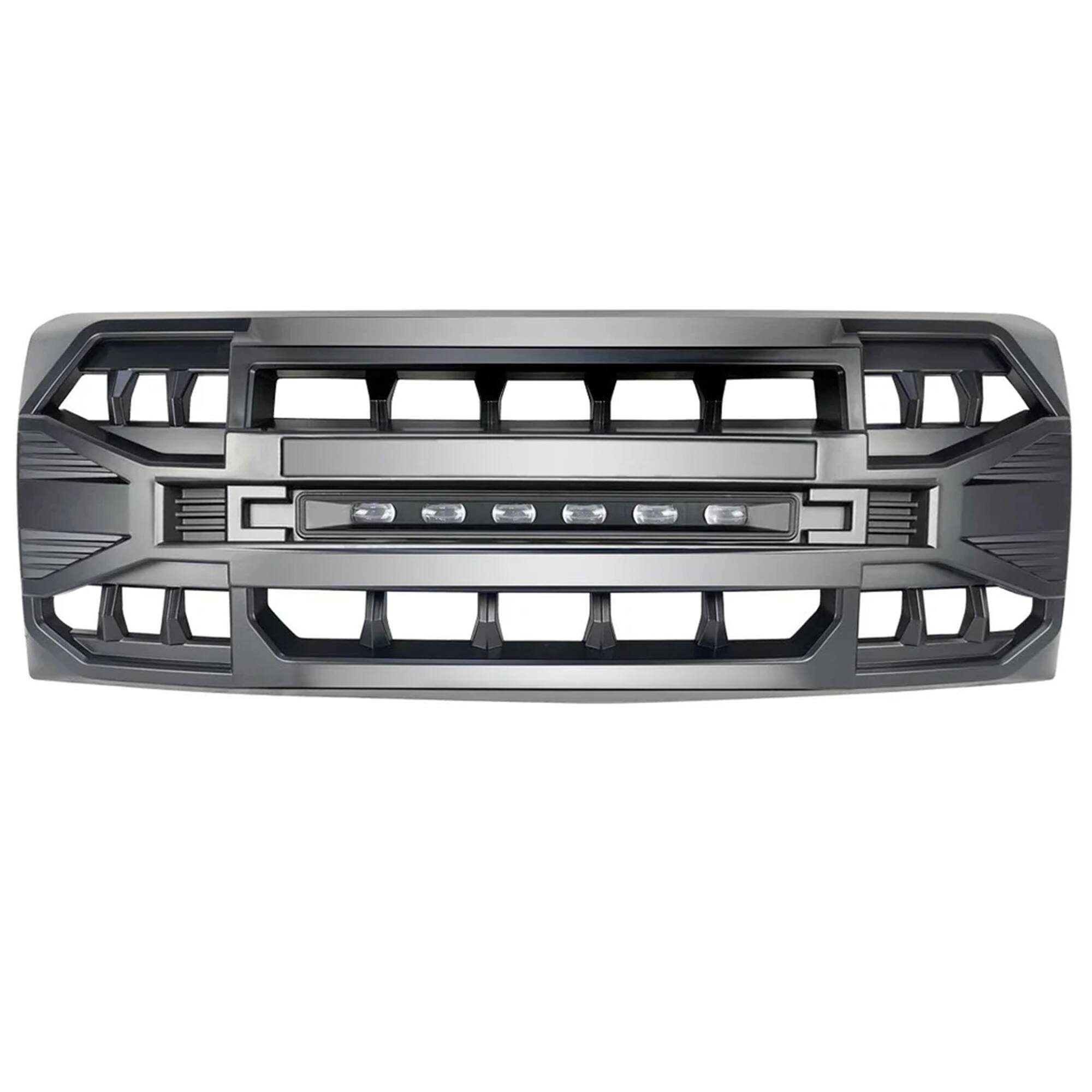 Alt View 2. AMERICAN MODIFIED - AMERICAN MODIFIED Armor Grille with Off Road Lights for 2009-2014 Ford F150 - 09-14 F-150 (w/ Offroad LED).