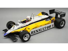 Renault RE30B #16 Winner F1 "Italian GP" (1982) "Mythos Series" w/ Driver Figure & Display Case 1/18 Model by Tecnomodel