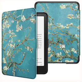Kitcheniva - Premium Slim Case for Kindle Paperwhite 12th Gen 2024 With Auto Wake Sleep - Blossom