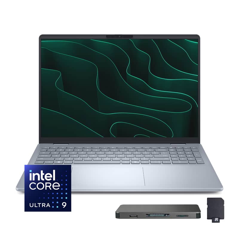 Dell - Plus 16" 2K Touch Laptop,Intel Ultra 9 288V,32GB RAM,1TB SSD+1TB Dock Set,Copilot+ PC,Backlit KB,Wi-Fi 7,Win11 - Blue