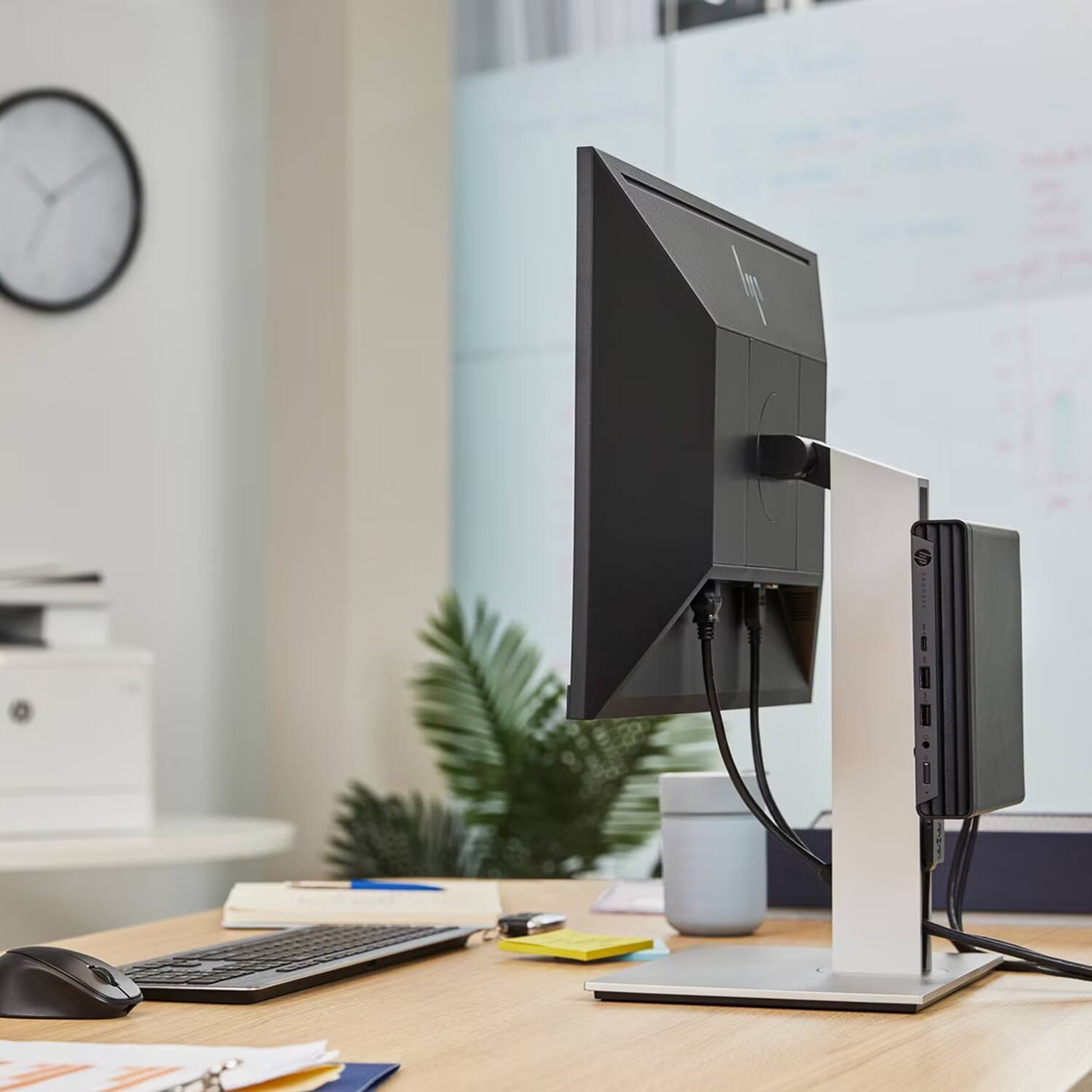 Alt View 7. HP - HP Pro Mini 400 Mini Desktop (Intel i5-14500T, 64GB DDR4, 4TB PCIe SSD, Intel UHD 770, Win 11 Pro) w/USB Hub - Black.