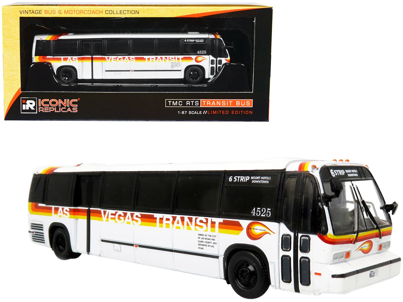 Iconic Replicas TMC RTS Transit Bus Las Vegas Transit 6 Strip Resort ...