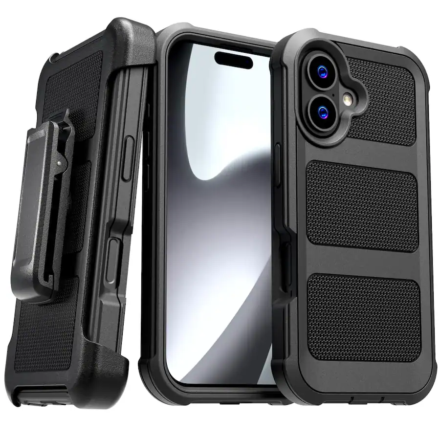 Phone Case Rome Tech RomeTech Rome Tech Defender Rugged Case for iPhone 17 Black - Best Buy
