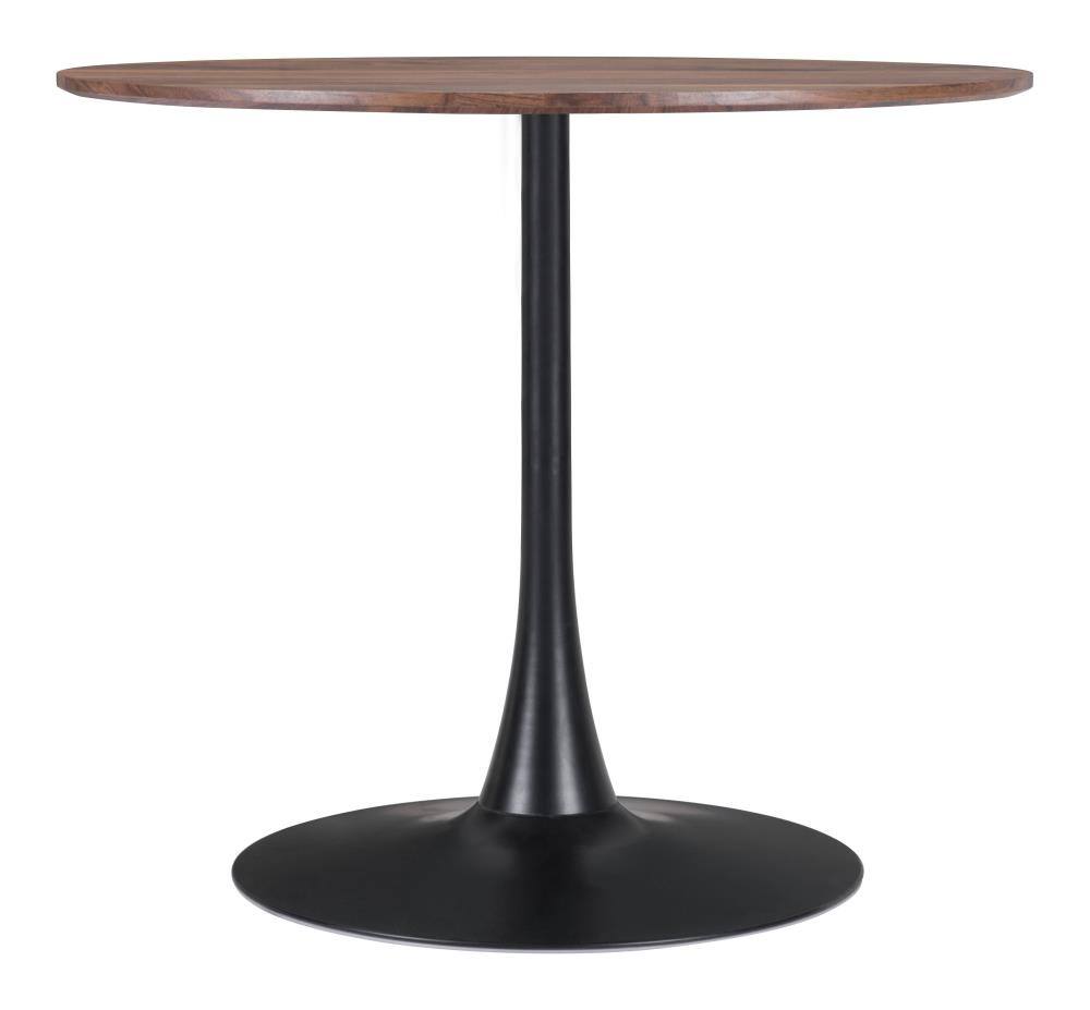 Back. Hivvago - Opus Dining Table Brown & Black - Brown & Black.