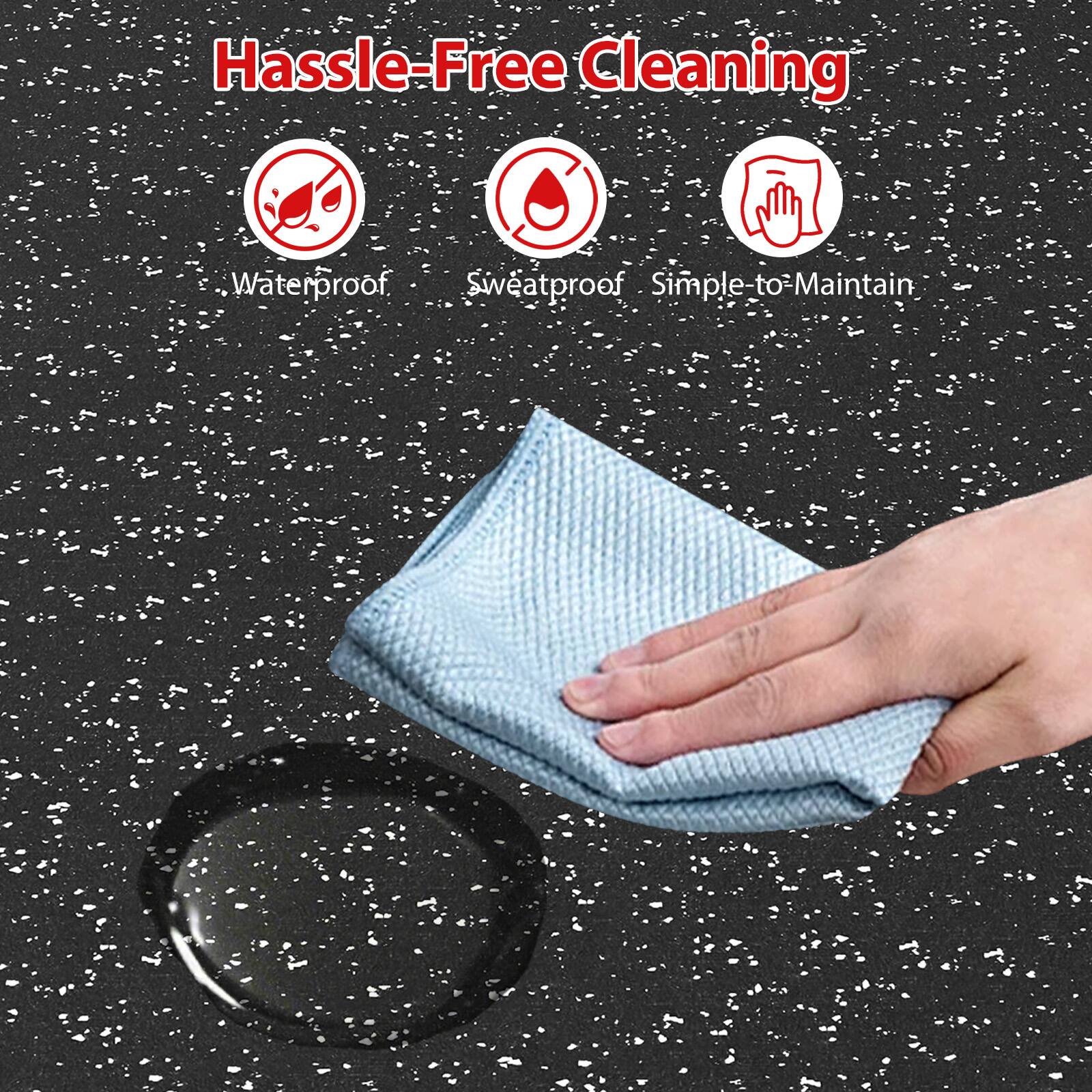 Hassle-Free Cleaning  
Waterproof  
Sweatproof  
Simple-to-Maintain
