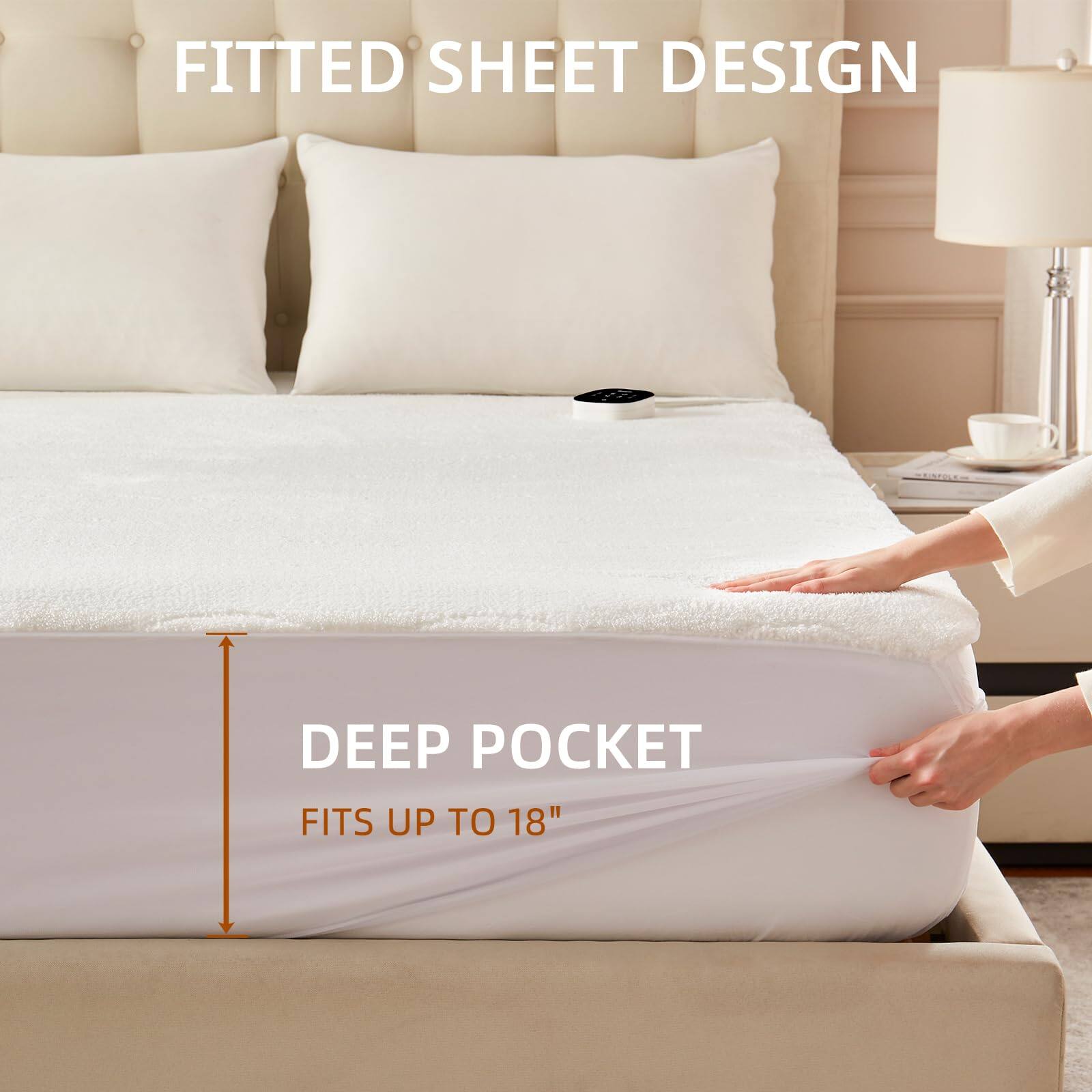 Fitted Sheet Design

Deep Pocket
Fits up to 18"