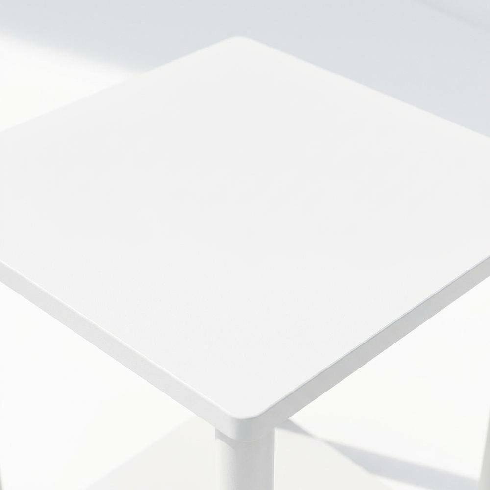 Alt View 1. FurniFact - Wood Bookcase with Open Shelves and Sturdy Construction for Living Room Storage - White/White.