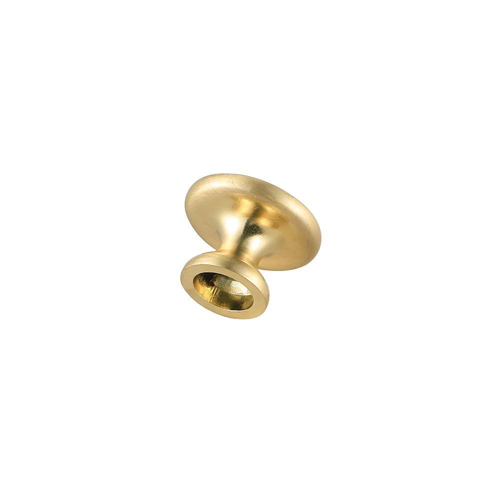 Left. Elegant Decor - Kadea 1.2" Diameter Brushed Gold Mushroom Knob Multipack (Set of 10) - Brushed Gold.