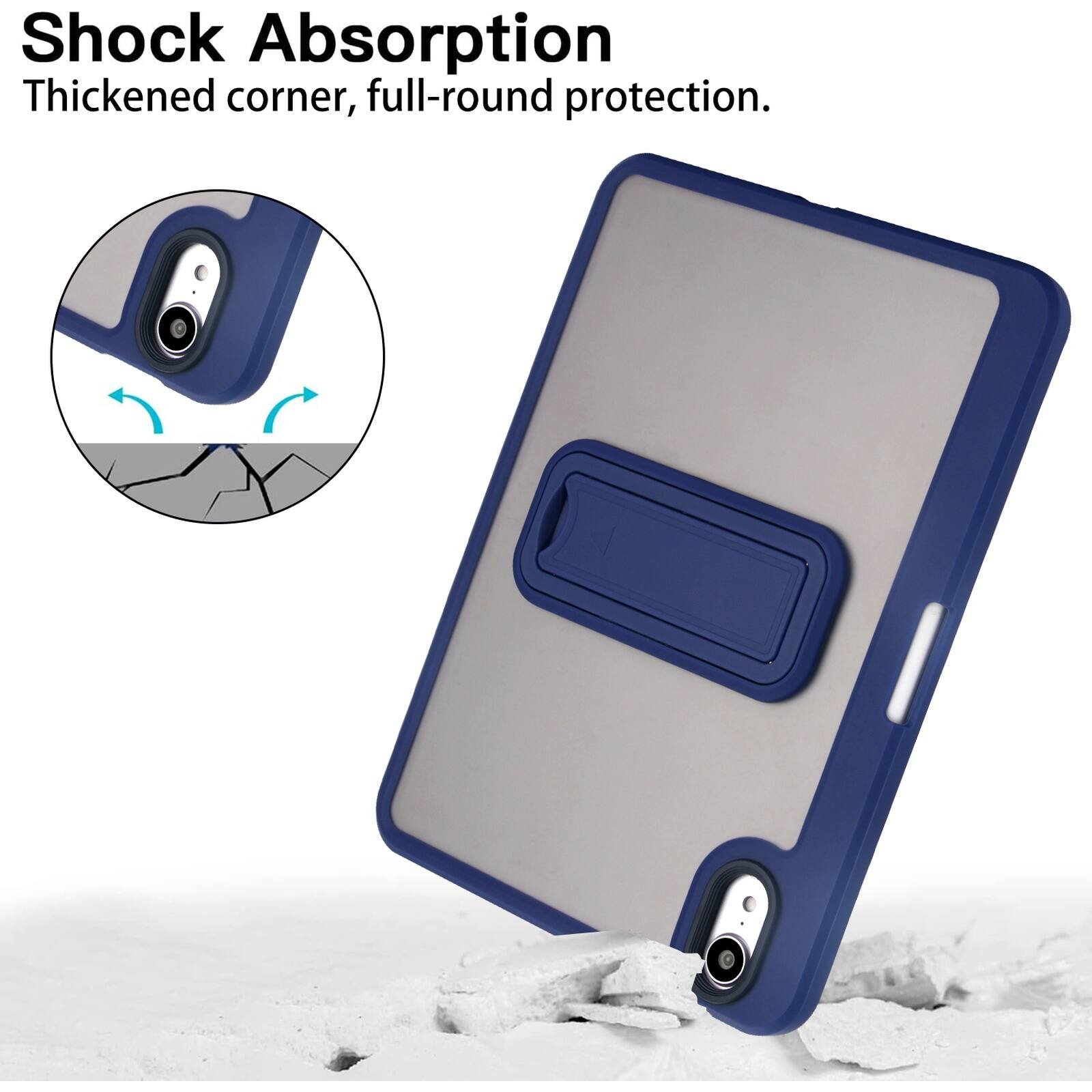 Shock Absorption  
Thickened corner, full-round protection.