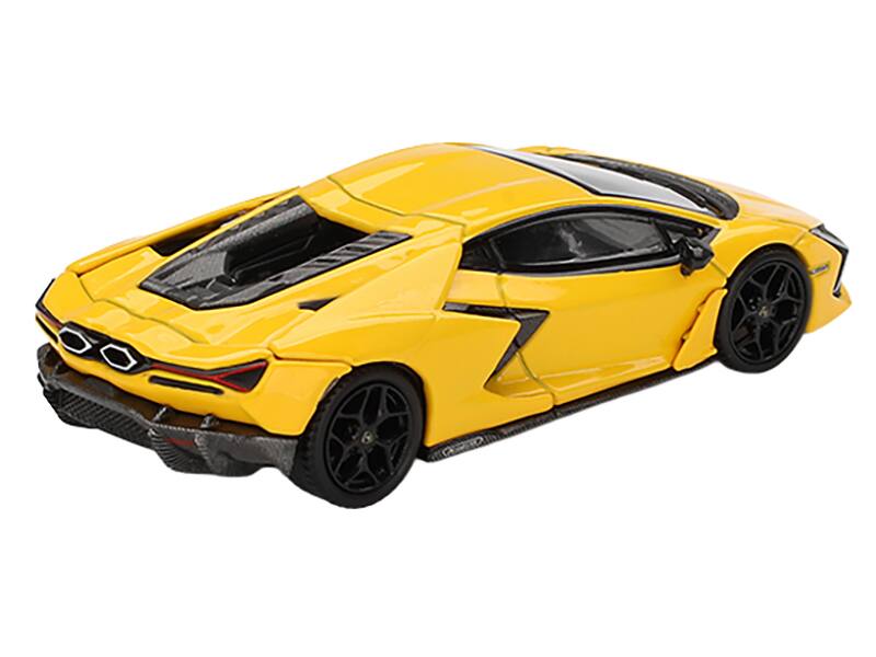 Alt View 3. True Scale Miniatures - Lamborghini Revuelto Giallo (Yellow) Limited Edition 1/64 Diecast Model Car by Mini GT.