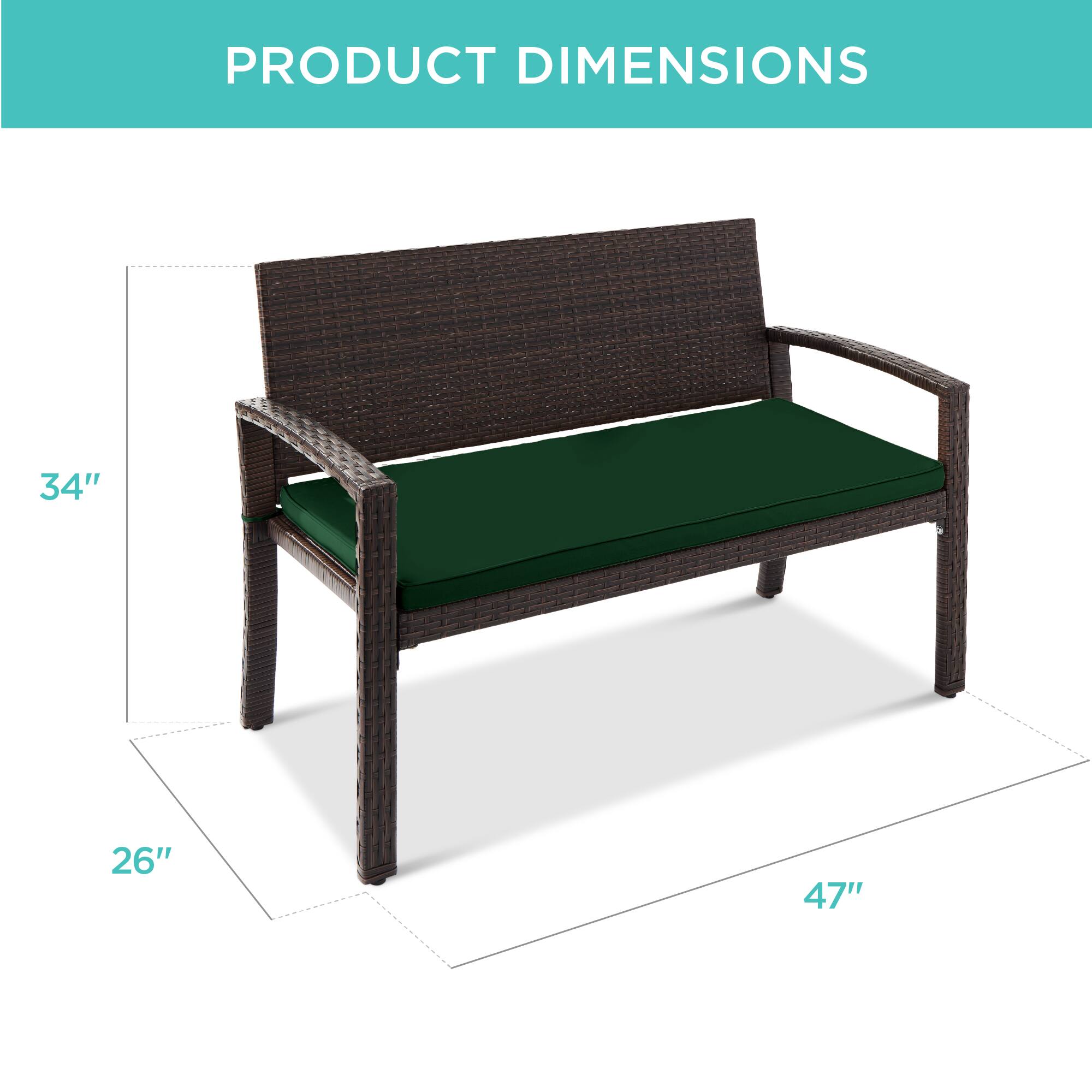 PRODUCT DIMENSIONS

34"  
26"  
47"