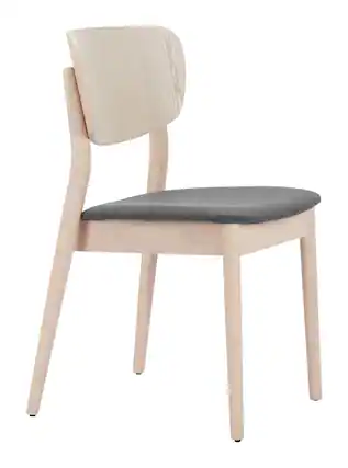 Front. Hivvago - Kellua Dining Chair (Set of 2) Gray & Natural - Gray & Natural.