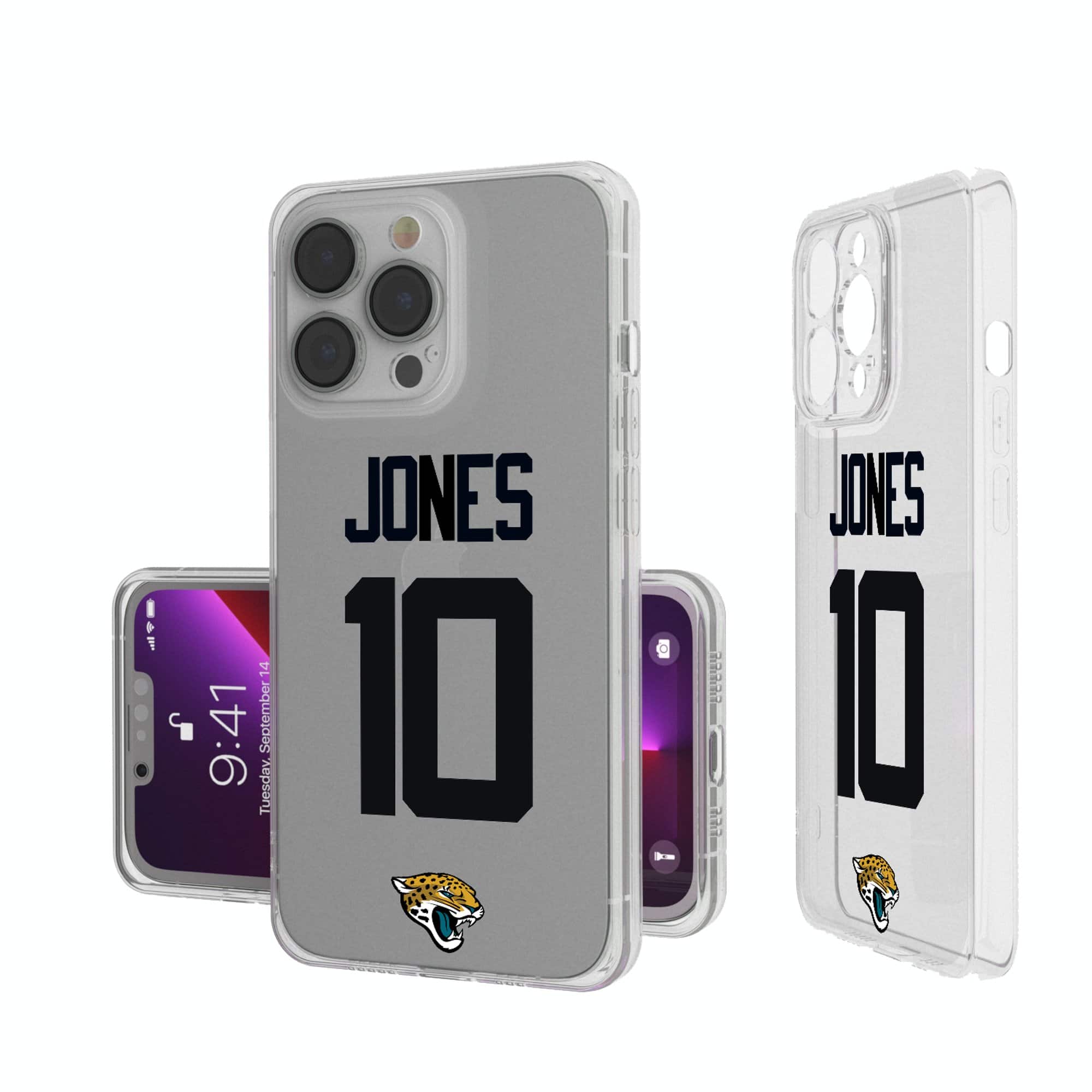 Keyscaper - NFL - Jacksonville Jaguars - Mac Jones iPhone Clear Case - 16 - Multicolor