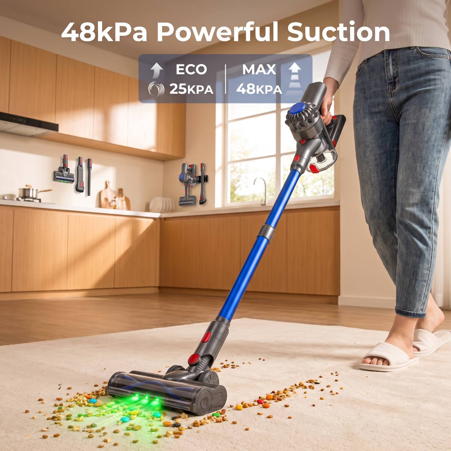 48kPa Powerful Suction

ECO 25kPA

MAX 48kPA