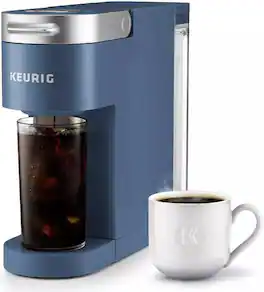 Keurig - KIPK900FABL K-Iced Plus Single Serve Coffee Maker - Refurbished Excellent - Blue
