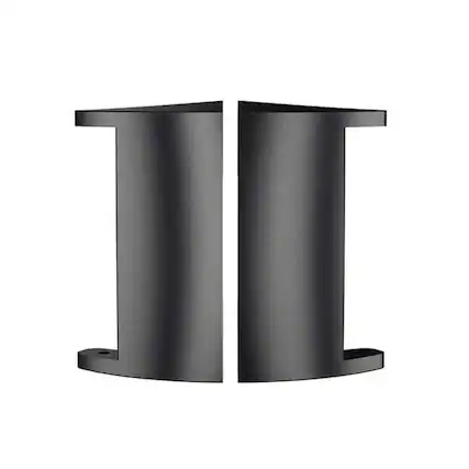 Front. Home Collection - Fitbit Charge 2 Band Adapters 18mm Lug Width - Black - Black.