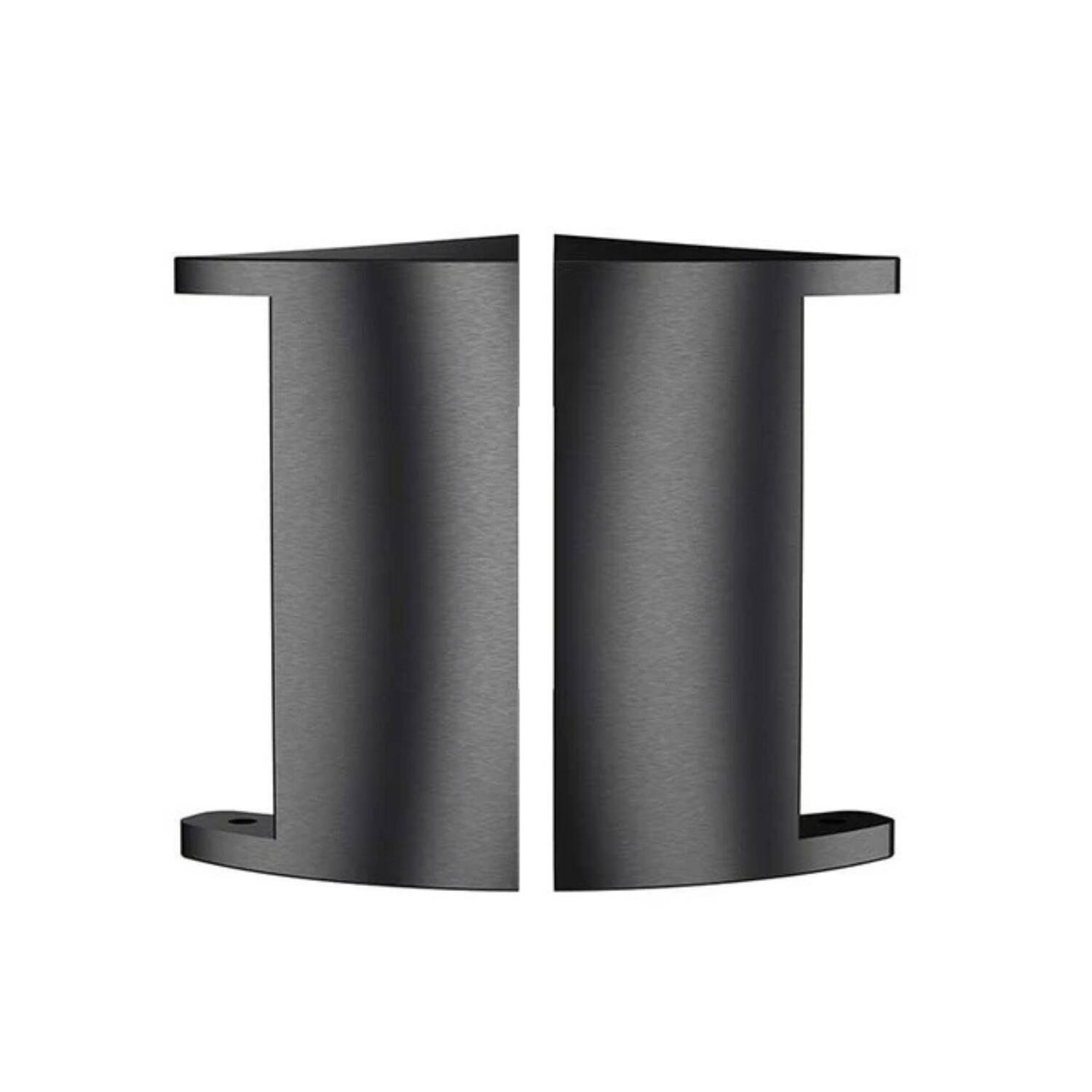 Front. Home Collection - Fitbit Charge 2 Band Adapters 18mm Lug Width - Black - Black.