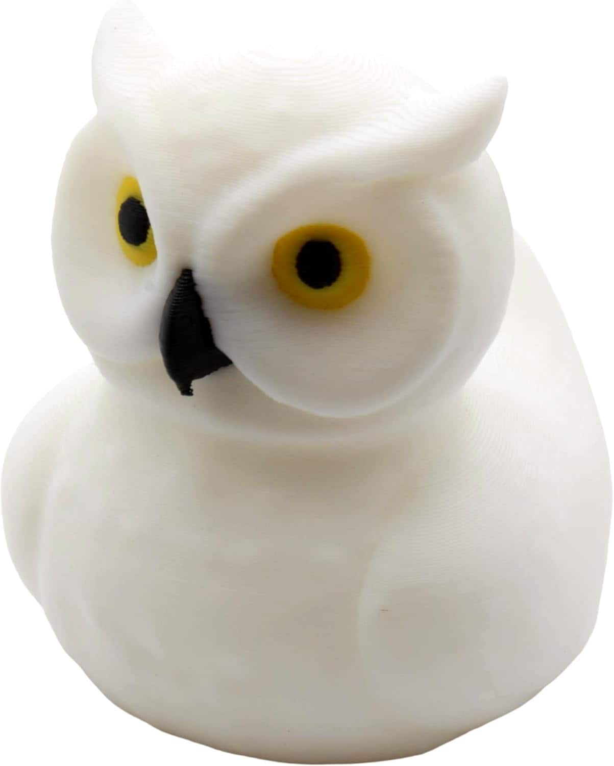 JuzToys - Owl Duck Figurine, 4x4 Ducking, Fun Car Dashboard Accessory, Unique Owl Gifts, Ducks for Cars by PowerTRC - White