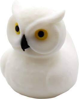 JuzToys - Owl Duck Figurine, 4x4 Ducking, Fun Car Dashboard Accessory, Unique Owl Gifts, Ducks for Cars by PowerTRC - White