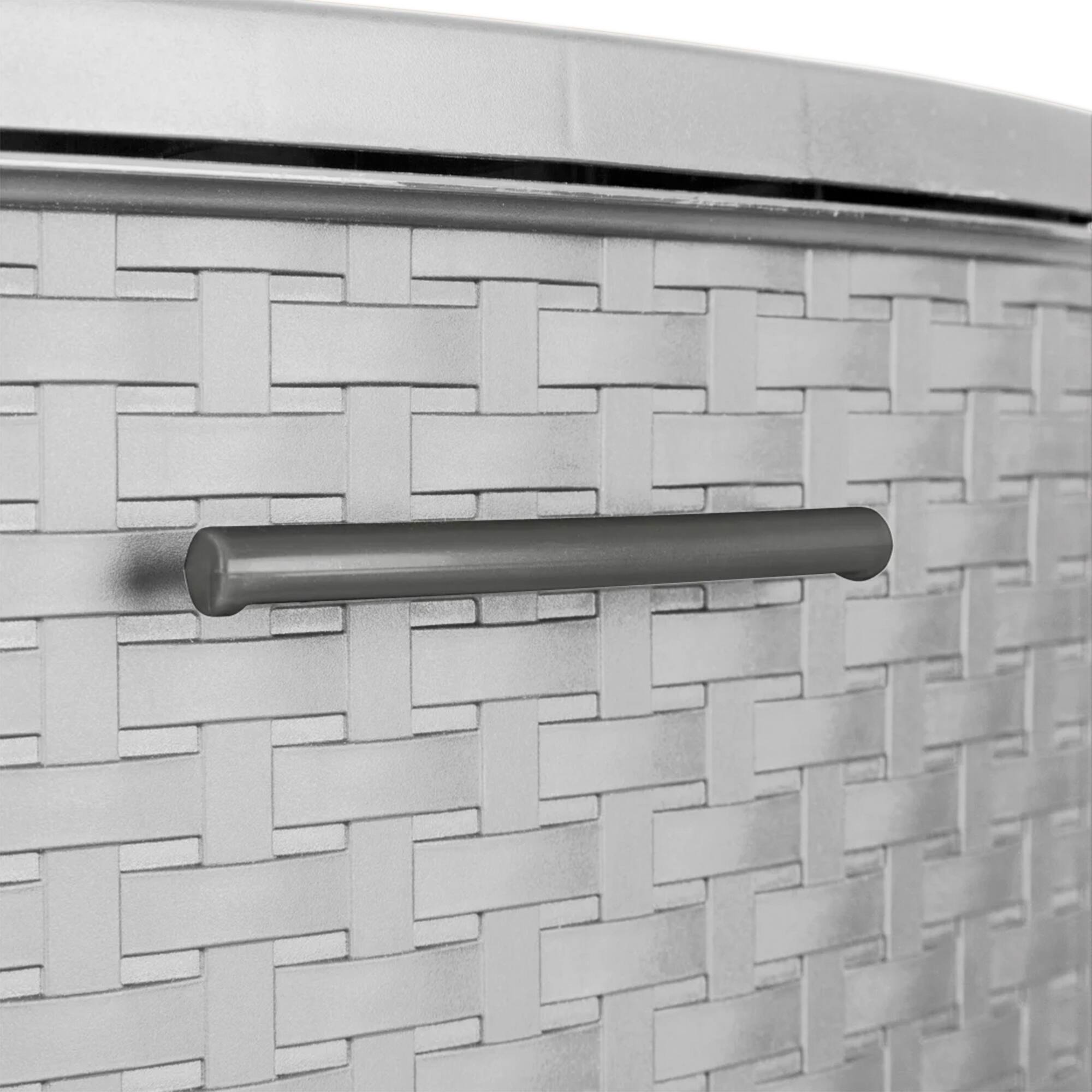 Alt View 4. Sterilite - Sterilite 3 Drawer Wide Storage Tower, Plastic Weave Organizer, Cement, 2 Pack.