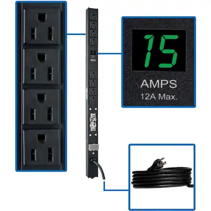 15 AMPS
12A Max.
TRIPP-LITE