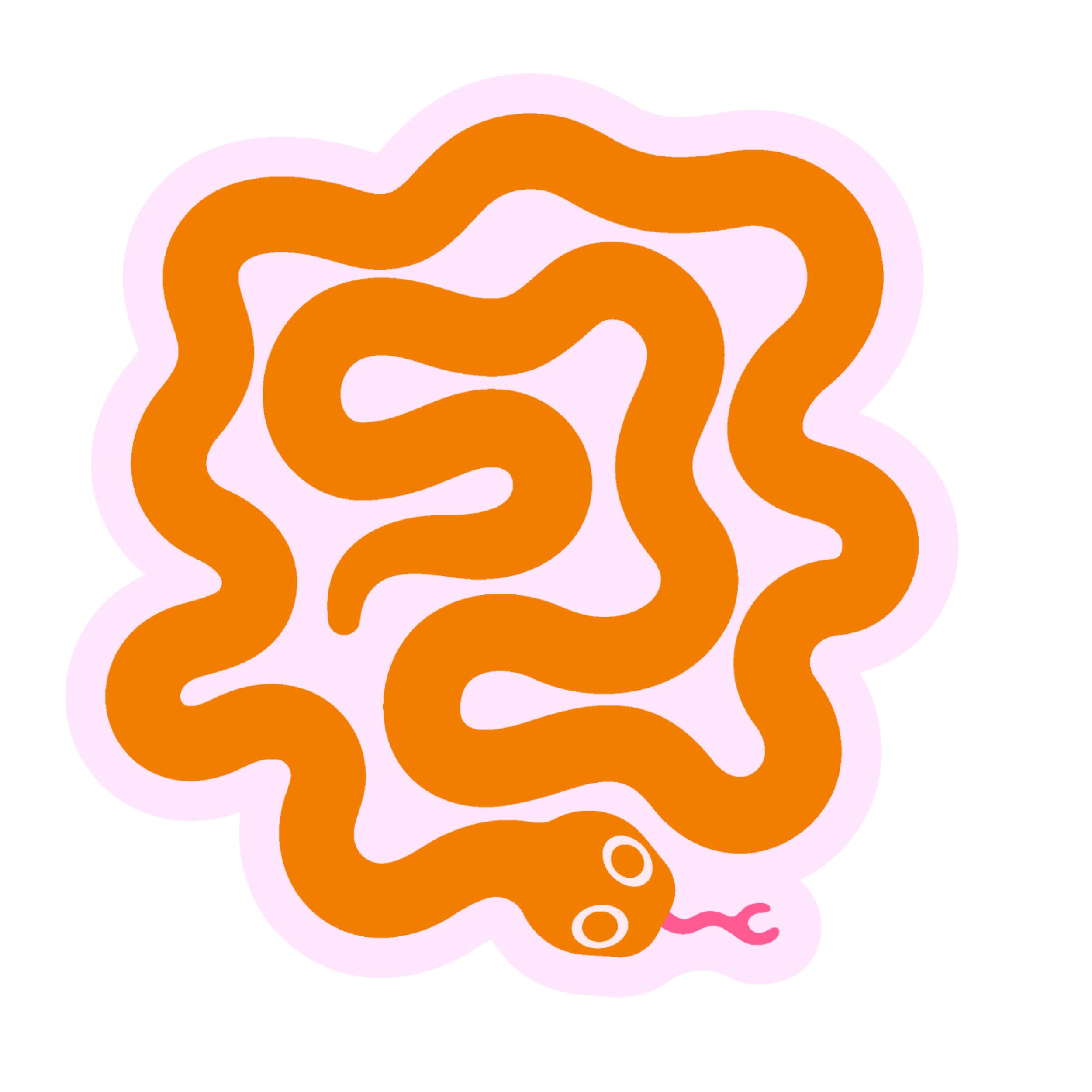 Alt View 2. Lanyspace - 6'x6' Area Rug, Washable Rugs, Non-Slip and Tear-Resistant Soft Carpet, Spiral Snake Design Rug (Orange) - Multicolor.