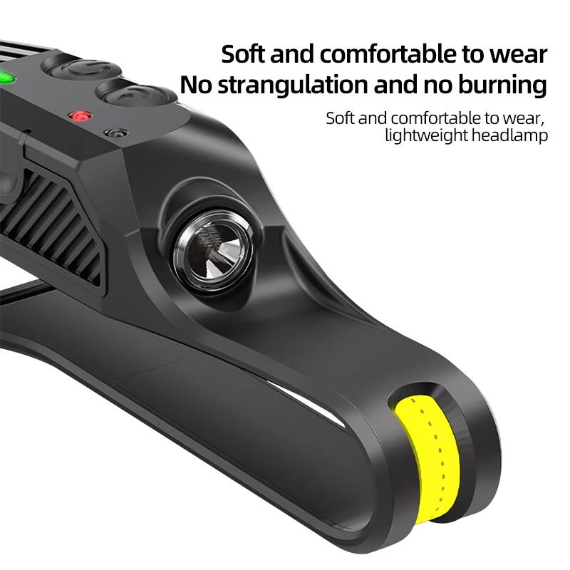 Soft and comfortable to wear  
No strangulation and no burning  

Soft and comfortable to wear, lightweight headlamp