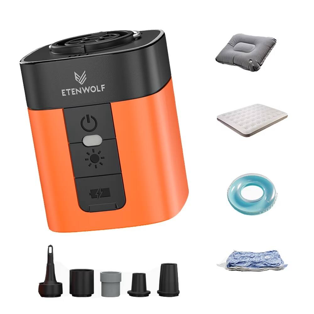 ETENWOLF - AIR 3 Air Pump for Inflatables with 2600 mAh Battery & Camping Light - Vivid Orange price history on PriceWatchPro