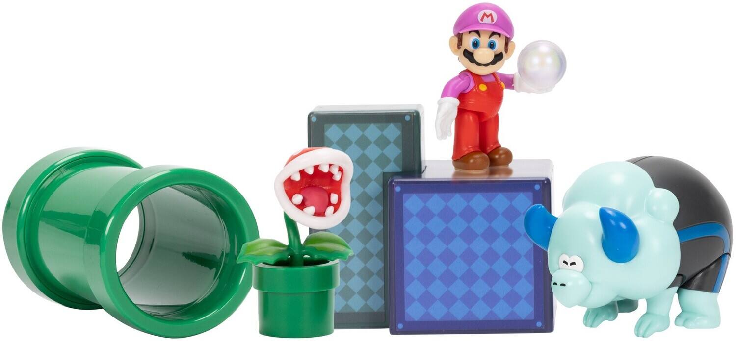 Alt View 1. Jakks Pacific - Super Mario - 2.5" Wonder Diorama Set   - COLLECTIBLES - Multicolor.