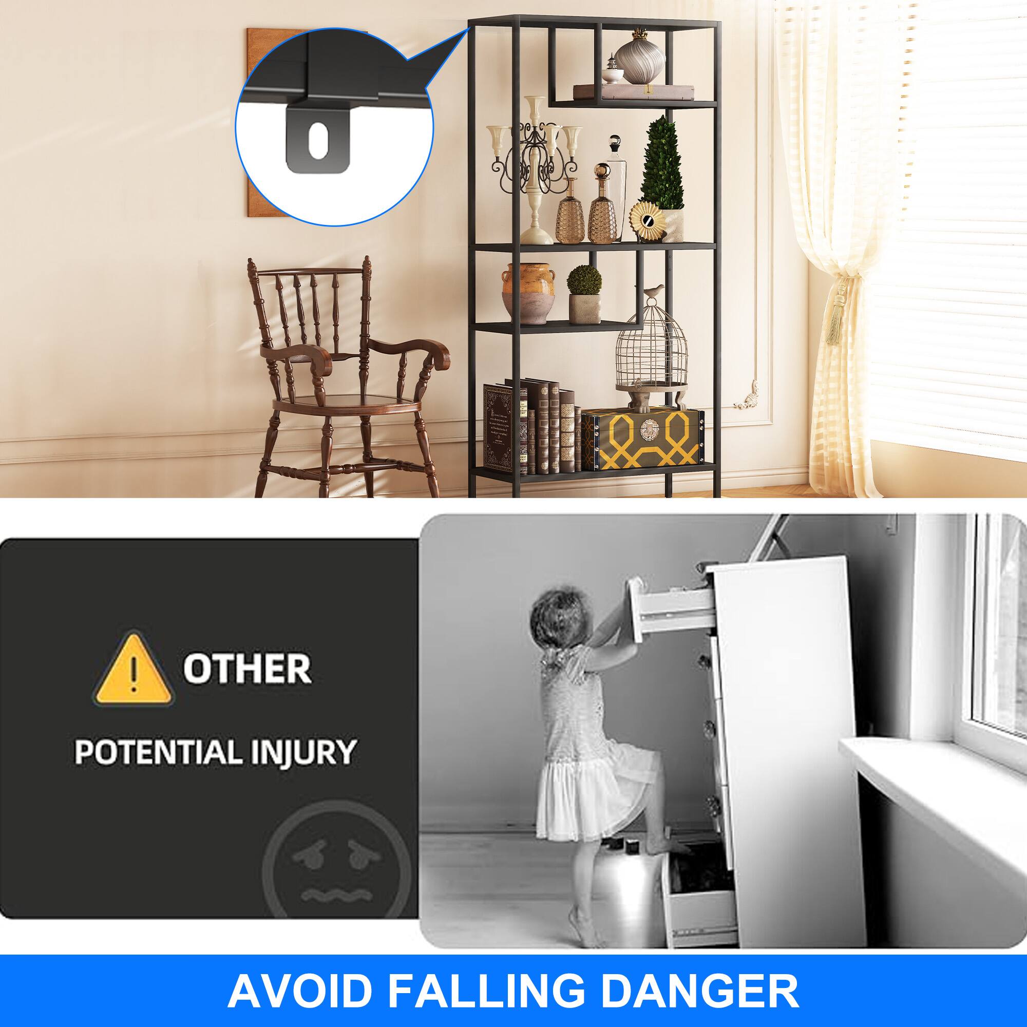 OTHER POTENTIAL INJURY

AVOID FALLING DANGER