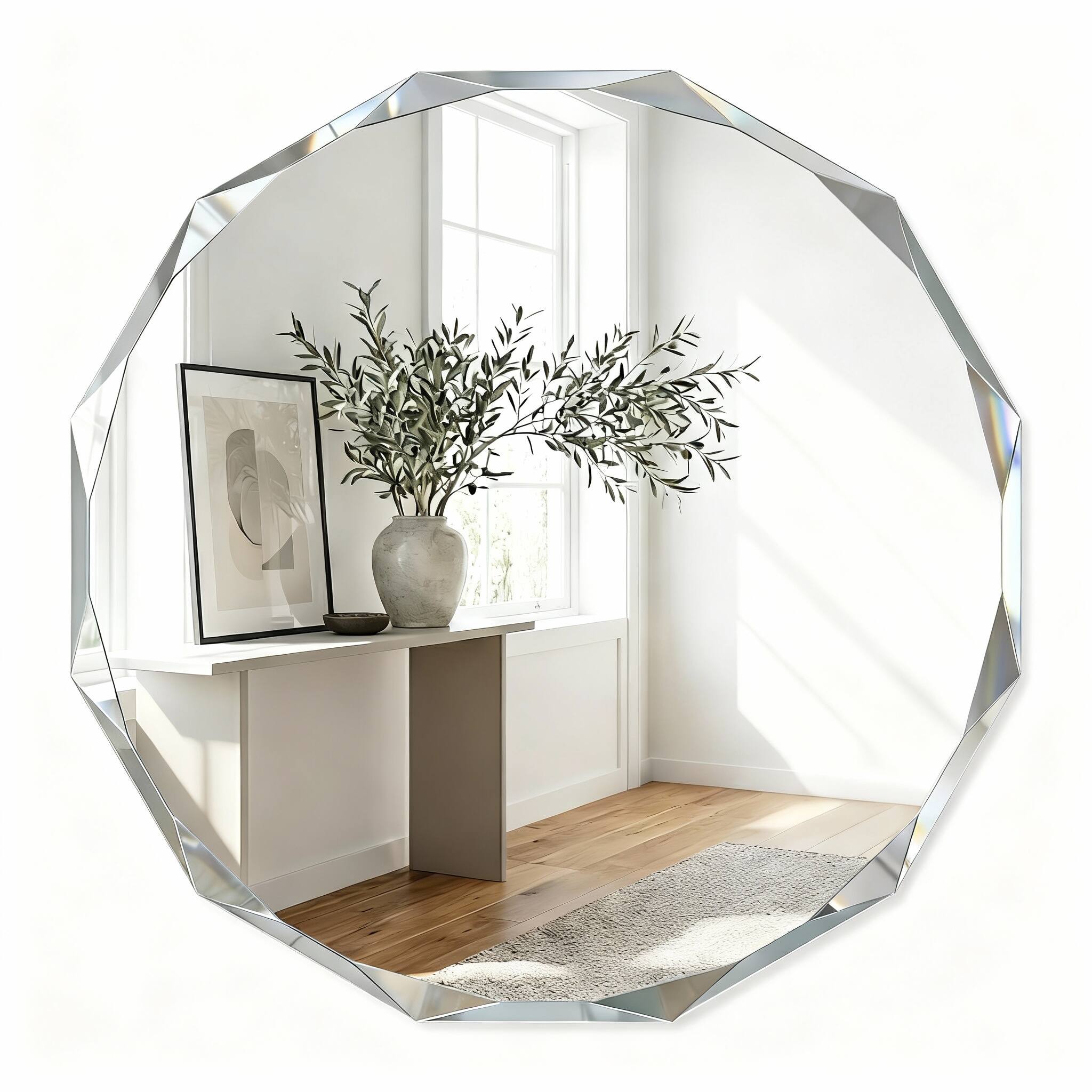 Frameless-diamond Round 30"L x 30"W