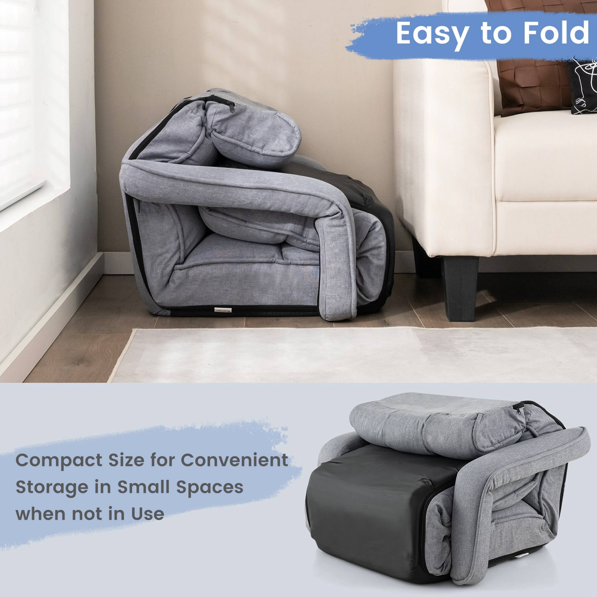 Easy to Fold

Compact Size for Convenient Storage in Small Spaces when not in Use