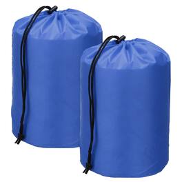 Unique Bargains - Drawstring Bag w/ Toggle & Cinch, Portable Outdoor Ditty Bag, 7x13in & 2pcs for Backpacking/Camping/Traveling - Dark Blue