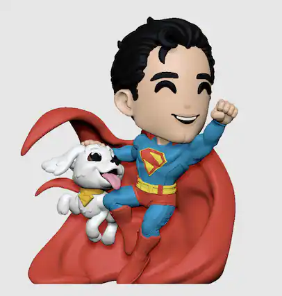 Front. Youtooz - Youtooz - DC Comics - Superman and Krypto Figure - COLLECTIBLES - Multicolor.