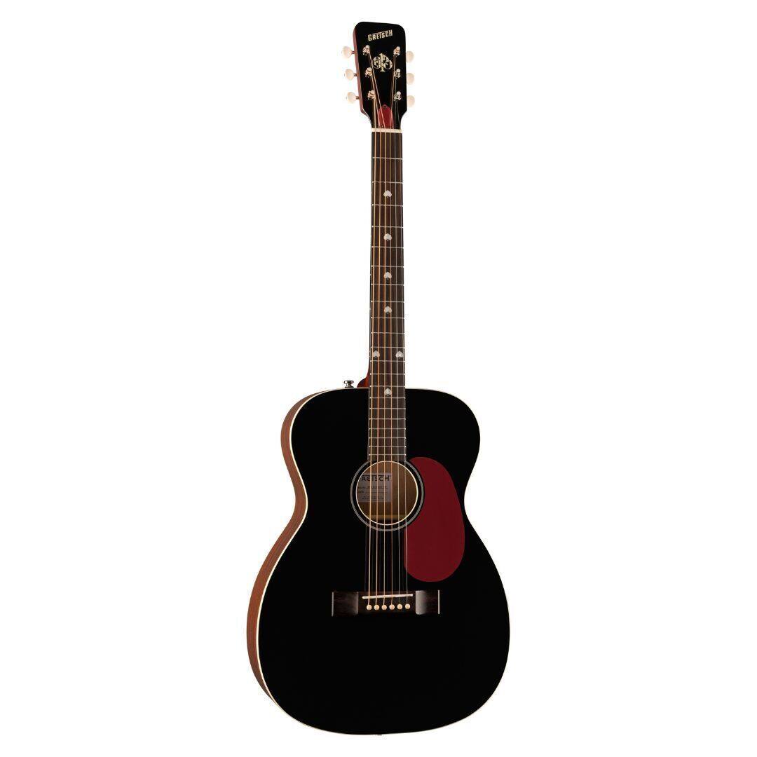 Back. Gretsch - Gretsch Nick 13 Outlaw Heart Grand Concert Acoustic Guitar, RW Fretboard (Black).