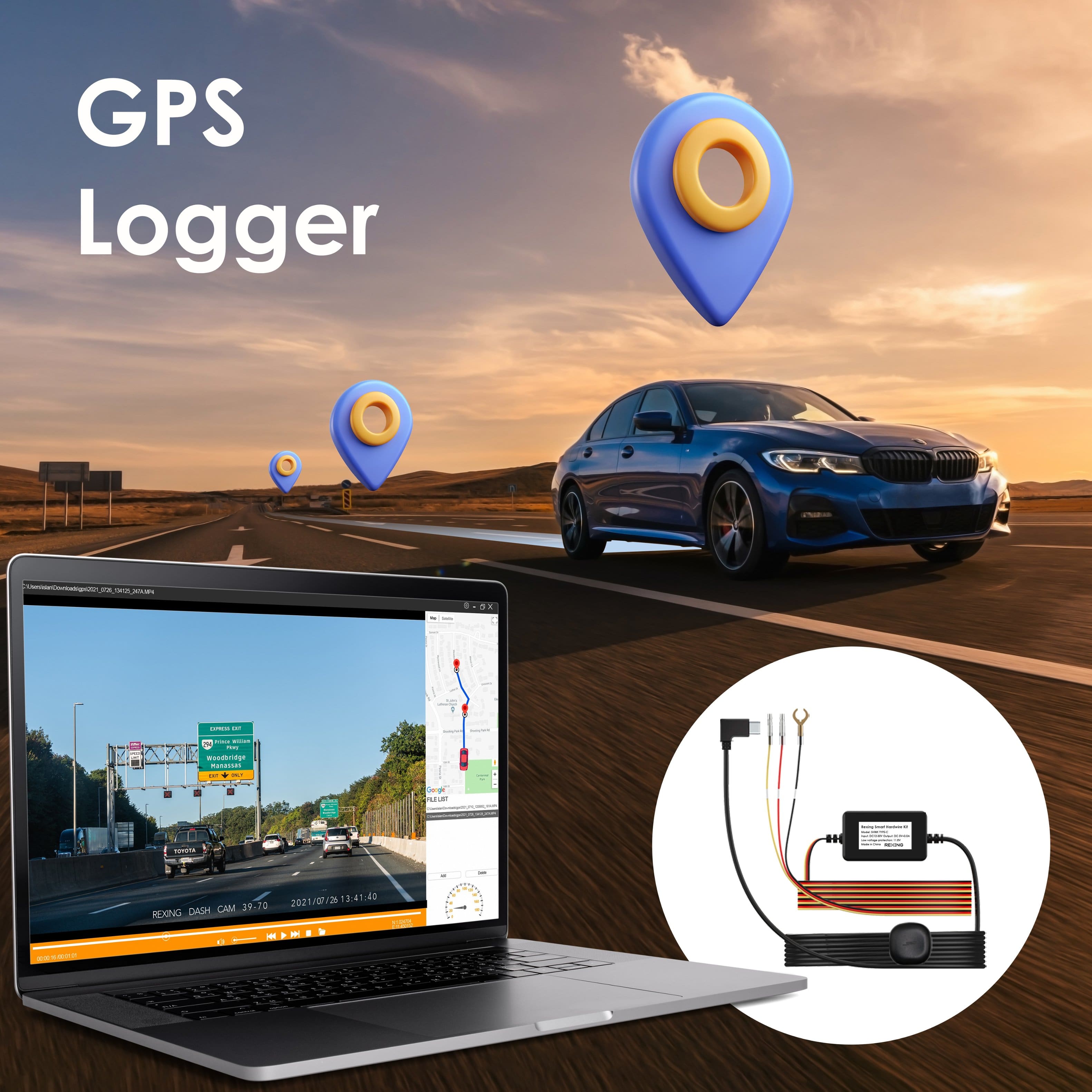 GPS Logger - i - I - | | - i | - soaring R.A - - i . I I I I : - - | - 13:41:40 in 39-70 2021/01/26 DAGH CIM REXING 1 S - a . - A