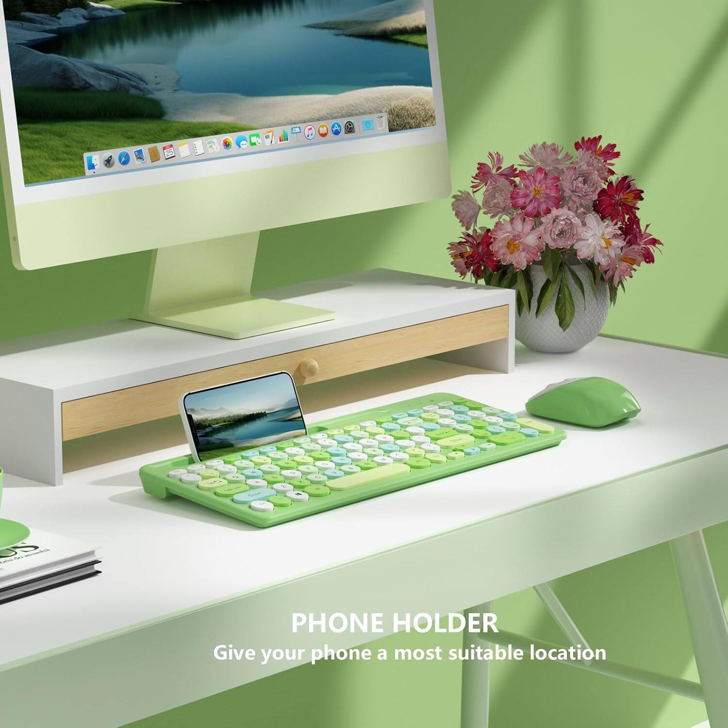 PHONE HOLDER  
Give your phone a most suitable location