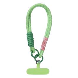 Unique Bargains - Universal Phone Wrist Lanyard Hand Strap Anti Theft Strap with Pads - Matcha Green