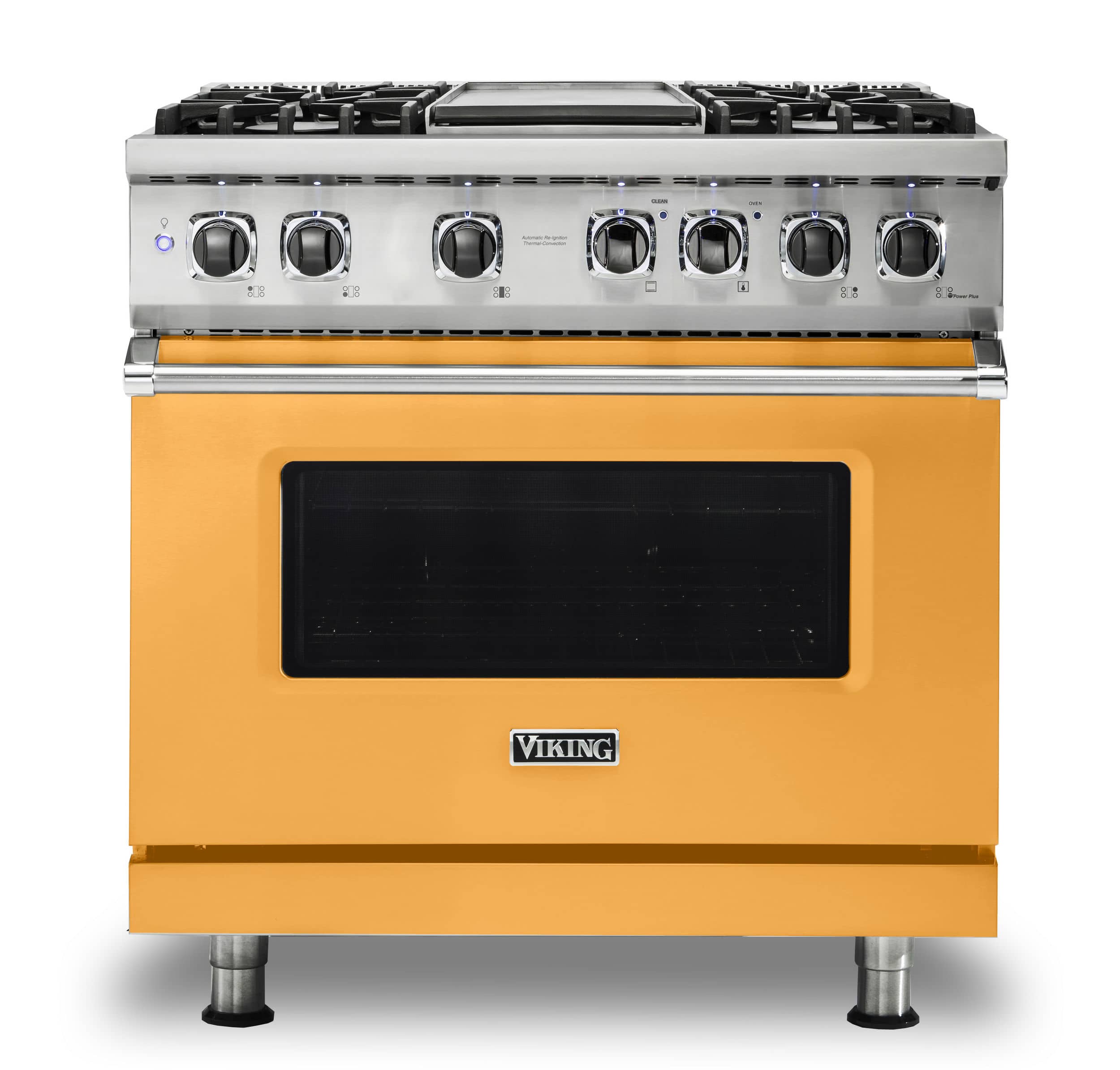 Viking - 36-Inch Dual Fuel Freestanding Range - Daffodil - Front_Zoom